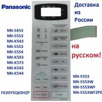 Panasonic F630Y5Q60HZP Сенсорная панель на русском для СВЧ (микроволновой печи) NN-S553WF ZPE