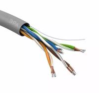 Кабель витая пара U/UTP кат.5e 4х2х24AWG solid CCA PVC SIMPLE сер. (м) Эра Б0044434