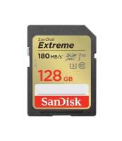Карта памяти SanDisk SDXC Extreme Class 10 UHS-I U3 V30 (180/90MB/s) 128GB