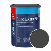 Краска моющаяся Tikkurila Euro Extra 20 RAL 9004 (Сигнальный черный - Signal black) 0,9 л