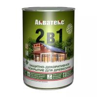 Защитно-декоративное покрытие для дерева Акватекс 2 в 1, полуматовое, 0,8 л, палисандр