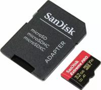 Карта памяти 32Gb - SanDisk Extreme Pro - Micro Secure Digital Class 10 SDSQXCG-032G-GN6MA