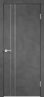 Межкомнатная дверь Невада глухая Бетон темный 60х200 cм