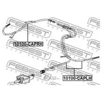 Трос ручного тормоза правый, 10100CAPRH FEBEST 10100-CAPRH