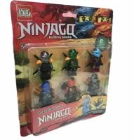 Фигурки Ниндзяго ninjago 6 шт / Человечки совместимы с Лего / Игровой набор для конструктора / Подарок для мальчика