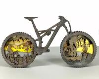 Конструктор деревянный Велосипед, для самостоятельной сборки и раскраски, не окрашенный - Детская Логика