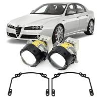 Линзы Alfa Romeo 159 (I) (2005-2012) набор для замены линз на светодиодные Би-ЛЕД модули Criline Dragon Knight DD