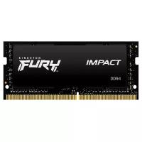 Оперативная память SO-DIMM DDR4 16Gb (2x8Gb) PC-25600 3200Mhz CL20 Kingston Fury Impact KF432S20IBK2/16