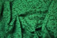 Ткань хлопковое зеленое кружево