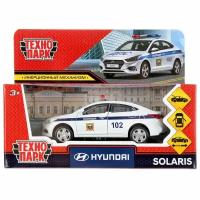 Технопарк Машина Hyundai Solaris Полиция 12 см металл SOLARIS2-12POL-WH с 3 лет