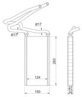 Радиатор отопителя салона TOYOTA LAND CRUISER PRADO 120/SURF 215 02-09/FJ CRUISER 10-, STTY913950 Sat ST-TY91-395-0