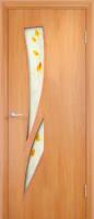Межкомнатная дверь ВДК Стрелиция ДОФ, Цвет миланский орех, 800x2000 мм (комплект: полотно + коробочный брус + наличники)
