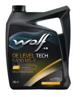 WOLF OIL 1043907 Масло моторное OE LEVEL TECH 5W30 MS-F 5L
