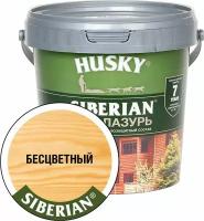 Лазурь HUSKY Siberian 0,9 л полуматовая бесцветная