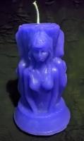 Свеча «Трехликая богиня» (синего цвета)