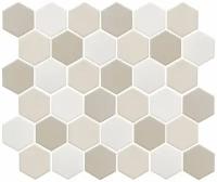 Керамическая мозаика StarMosaic LB Mix ANTISLIP Hexagon бежевая 32,5х28,2 см