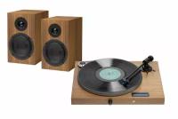 Проигрыватели винила Pro-Ject SET JUKEBOX S2 + SPEAKER BOX 5 S2 WALNUT