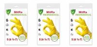 MitRa Перчатки хозяйственные Professional, размер S, 3 пары