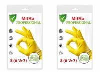 MitRa Перчатки хозяйственные Professional, размер S, 2 пары