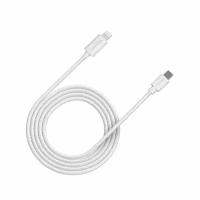 Кабель интерфейсный Canyon CNE-CFI12W USB Type-C/Lightning, 2м, white