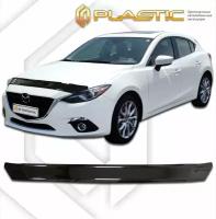 Дефлектор капота для Mazda 3 хэтчбэк 2013-2019 Classic черный