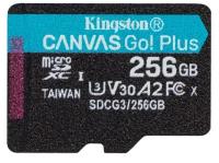 Карта памяти Kingston microSDXC Canvas Select Go Plus Class 10 UHS-I U3 (170/90MB/s) 256GB