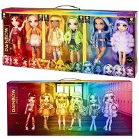 Кукла MGA Entertainment Пупси Сюрприз Набор 6 кукол Rainbow High Рэйнбоу Хай, коллекционный
