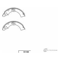 комплект колодок барабанных KASHIYAMA K1160