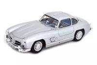 Модель коллекционная MERCEDES W198 300 SL GULLWING 1954-1957 SILVER/BLUE / мерседес 300 СЛ крыло чайки серебристый С синим салоном