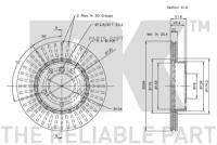 NK 201521 Диск тормозной BMW E36 318-328 90-98/E46 316-323 98-05 передний D 286мм