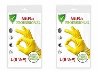 MitRa Перчатки хозяйственные Professional, размер L, 2 пары