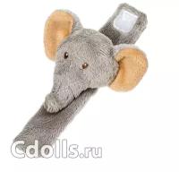 Мягкая игрушка Suki Jungle Friends Ezzy Elephant Wrist Rattle (Зуки Погремушка на запястье со слоником Эззи из коллекции Друзья из джунглей)