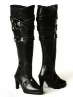 Iplehouse High Boots (Высокие сапоги на каблуке черные для кукол Иплхаус 70 см)