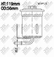 Фильтр топливный JS Asakashi FS9120