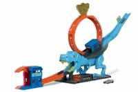 Автомобильный трек петля T-Rex Hot Wheels Crocodilt-Rex Loop HKX42 + машинка