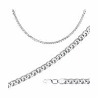 Серебряная цепь плетение Бисмарк Diamant online 108823, Серебро 925°, 55
