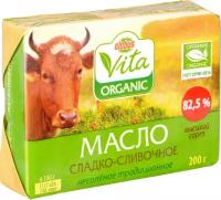 Масло сладко-сливочное Глобус Вита Organic несоленое традиционное 82,5%
