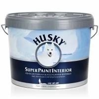 Краска для стен и потолков husky super paint interior 10л