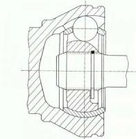 Шарнирный комплект приводной вал Löbro 304841 Vag: 7H0407332J 7H0498104G 7H0498104GX Vw Eurovan V Автобус (7hb 7hj 7eb