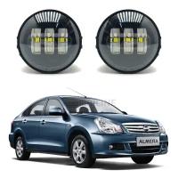 ПТФ Nissan Almera G15 светодиодные противотуманные фары LED туманки Criline