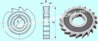 Фреза дисковая пазовая 100х25х32 Р18, Z =22 затылованная \