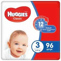 Подгузники Huggies Classic 3 4-9кг 96шт