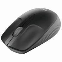 Мышь беспроводная LOGITECH M190 2 кнопки+1 колесо-кнопка оптическая чёрно-серый 513509 (1)