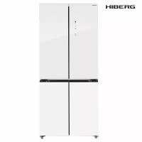 Отдельностоящий холодильник с возможностью встраивания HIBERG RFQ-600DX NFGW Inverter Cross Door 