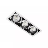 Точечный светильник Cardano Led T813 BK/CH 3*12W 4200K Ambrella