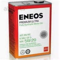 ENEOS 8809478941790 Масло моторное ENEOS Premium Ultra SN Синтетика 5W20 4л