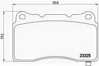 К-Т торм. колодок fr cad cts 5.7 v8 05-07, ats 13- Brembo P09004