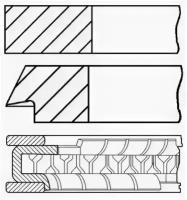 Кольца поршневые d84 std goetze engine 0843460000