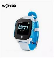 Детские умные часы Smart Baby Watch Wonlex GW700S GPS бело-голубые