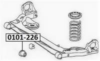С-б.зад.балки toyota alphard anh10 2002-2008, asva, 0101-226